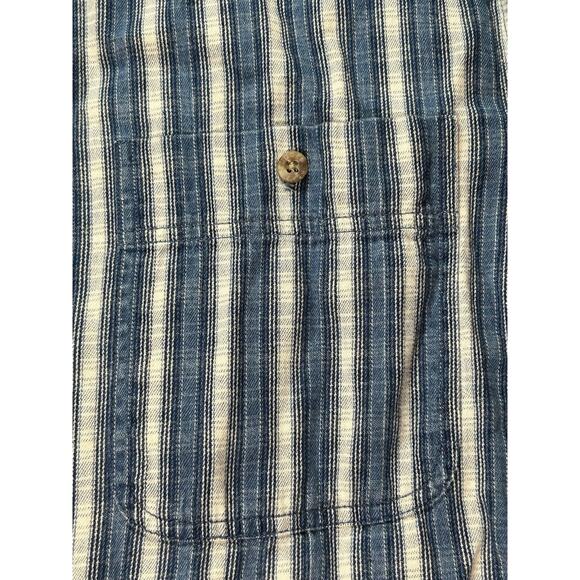 Vtg Wrangler Rugged Wear Shirt Mens Large Button Up Long Sleeve Western Striped - Picture 8 of 10